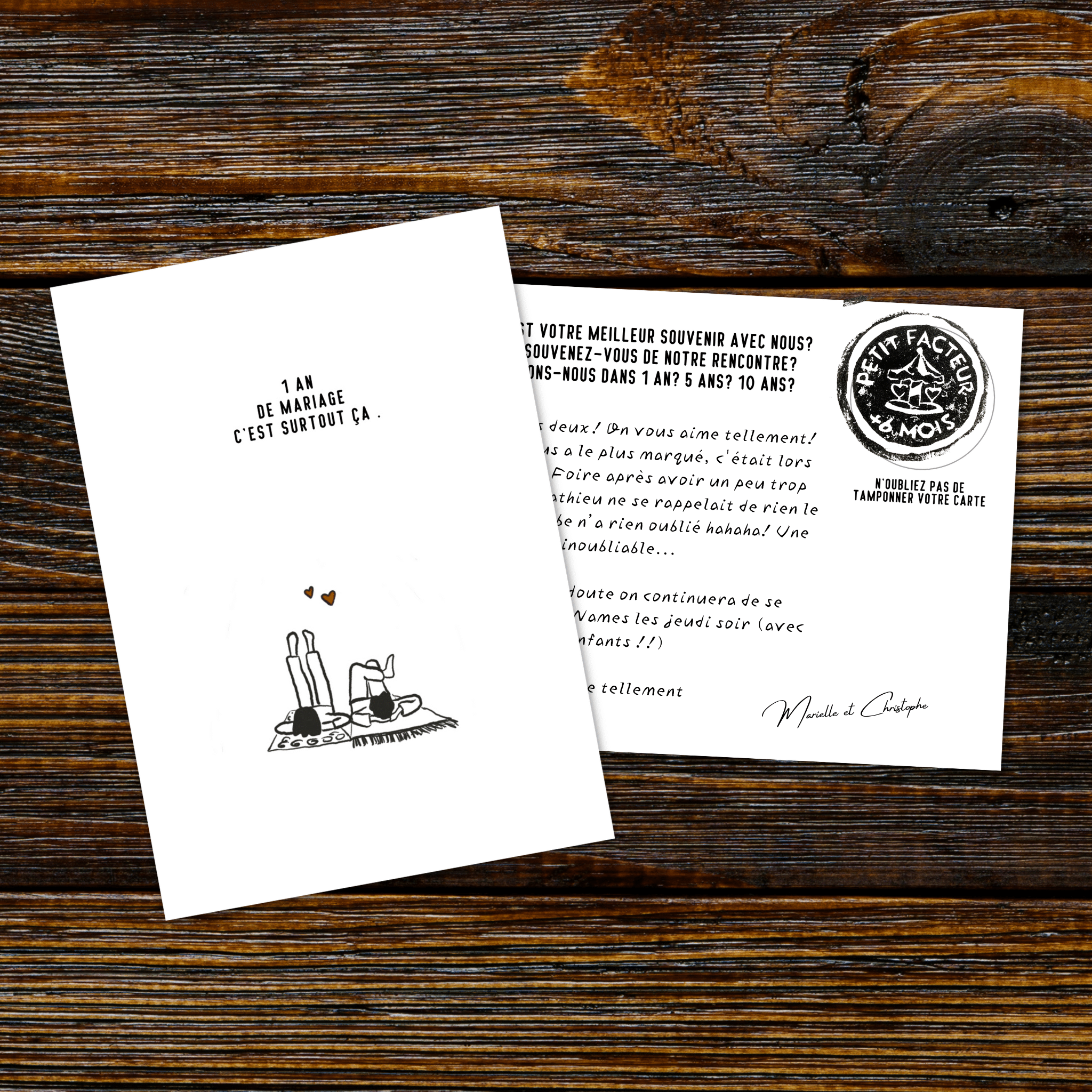 Livre d'or cartes postales pour un mariage